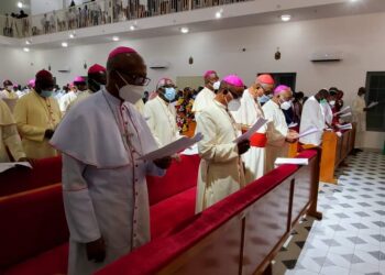 Nigeria’s Catholic Bishops pray at Enugu Govt House Newly Constructed Christian Chapel of Worship