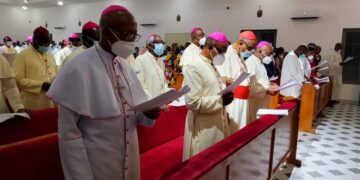 Nigeria’s Catholic Bishops pray at Enugu Govt House Newly Constructed Christian Chapel of Worship