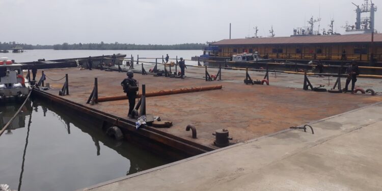 Navy arrests 5 suspected illegal crude oil refiners, recovers fake diesel