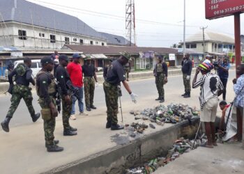 Navy, Rivers community partner on road maintenance