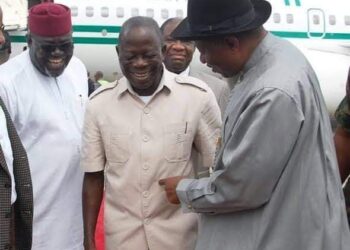 You Are A Good Man, I Fought You Because Of Politics – Oshiomhole Admits To Jonathan