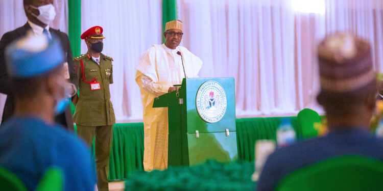 BUHARI LAUNCHES ‘END MALARIA’ COUNCIL IN ABUJA, APPOINTS DANGOTE AS CHAIRMAN