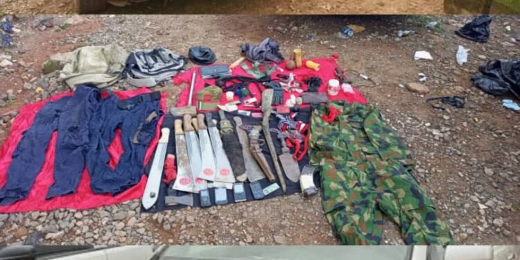 Police raid IPOB/ESN camp, neutralise one, recover large firearms, ammunition in Enugu