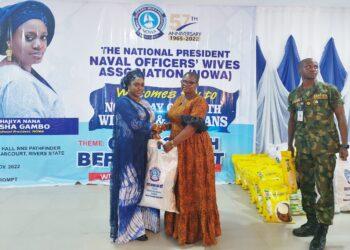 NOWA donate palliatives to widows of fallen naval officers in Rivers