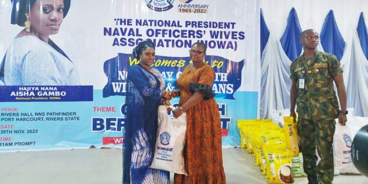 NOWA donate palliatives to widows of fallen naval officers in Rivers