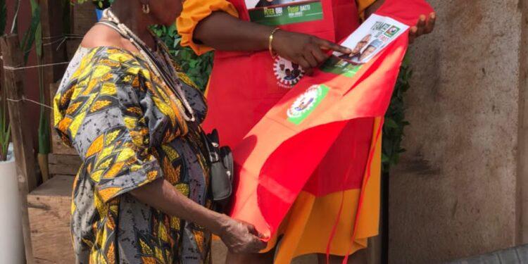 WOMAN LEADER CALLS ON WOMEN TO VOTE LABOUR PARTY.