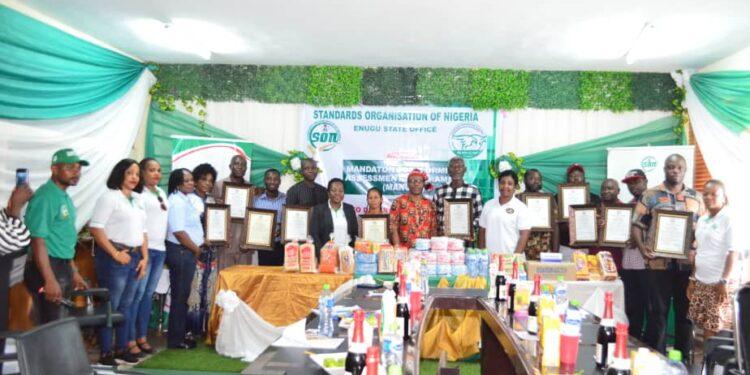 SON awards certificates to 12 indigenous companies in Enugu