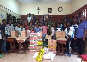 Army donates relief items to widows, orphanages in Rivers