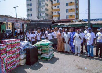 B.N. Peters Foundation donates food items to destitutes, less privileged children