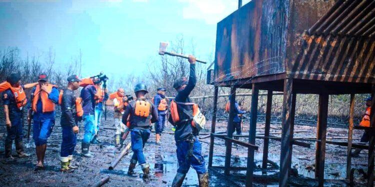 NSCDC uncovers illegal tapping point at Sahara Oil wellhead in Rivers