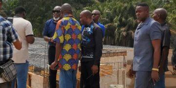 Project Monitoring: Enugu SSG, Onyia, Ukwueze, Inspects Works In Smart Schools, Healthcare Facilities in Igbo-Eze South