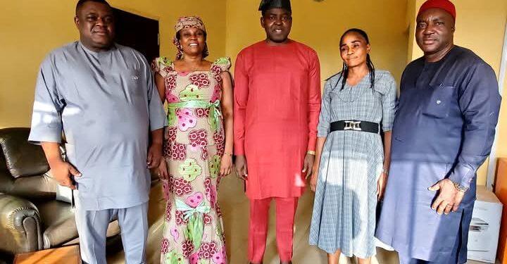 Igbo-Eze South LG Chairman, Ukwueze, Welcomes New HPM, Treasurer