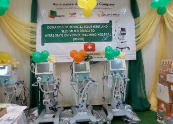 Renaissance Energy donates medical equipment, drugs to Rivers Teaching Hospital