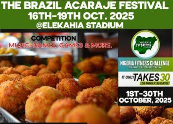Nigeria, Brazil Deepen Cultural Ties with Akara-Acarajé Festivals, Shape-Up Nigeria Fitness Campaign