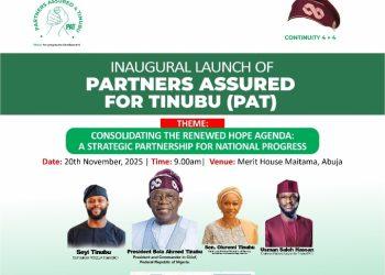 PAT Set for Launch to Drive Grassroots Support for Tinubu’s Renewed Hope Agenda