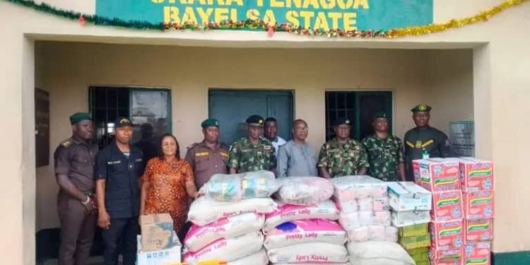 Yuletide: CDS donates food, other items to correctional center in Bayelsa