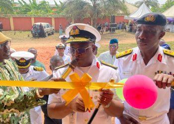 Navy inaugurates block of classrooms in Edo community