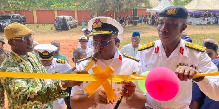 Navy inaugurates block of classrooms in Edo community