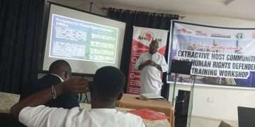 AFRILAW trains Bayelsa rights defenders on extractive sector