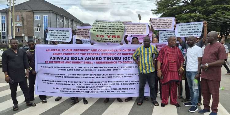 Oil communities in Niger Delta protest alleged N87bn ground-rent debt